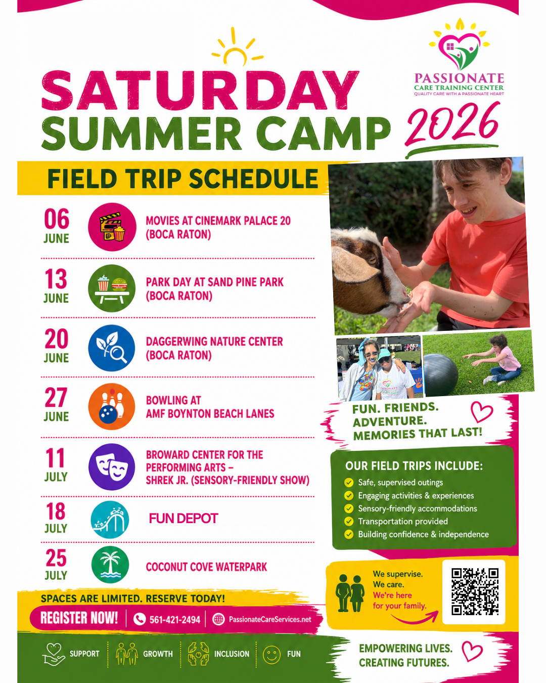 Summer camp field trips