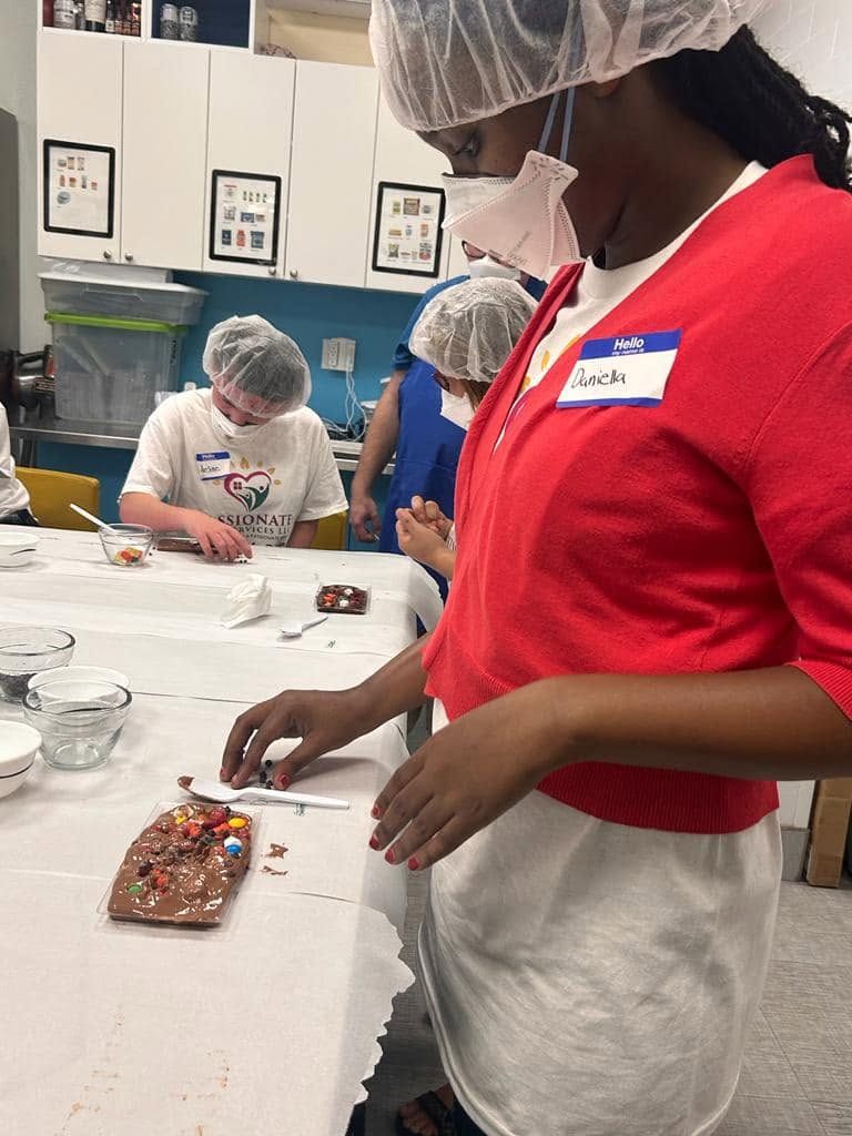 Culinary activity at Passionate Care